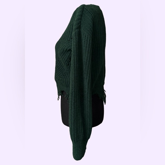 NOBO chunky Knit green sweater - Picture 6 of 7